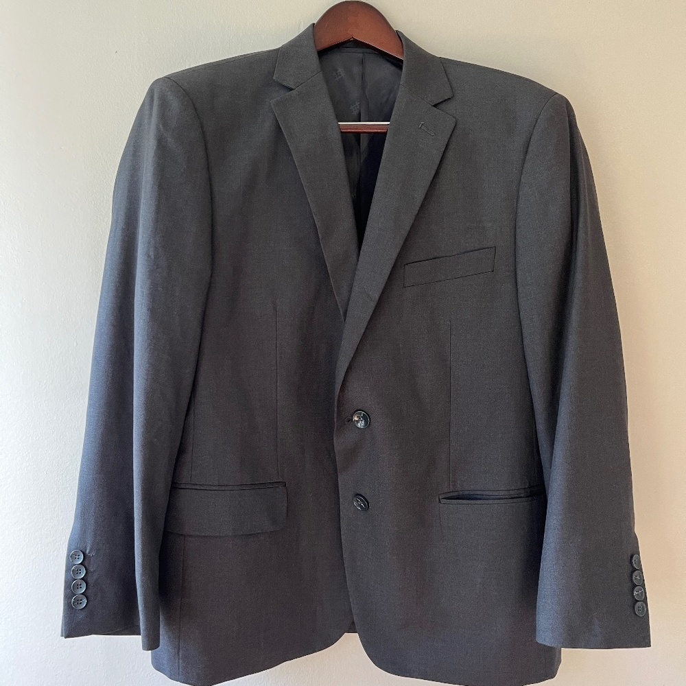 Carlo Lusso Sz 42 S Gray Blazer Sport Coat 150 High Twist Super Deluxe‎ Men